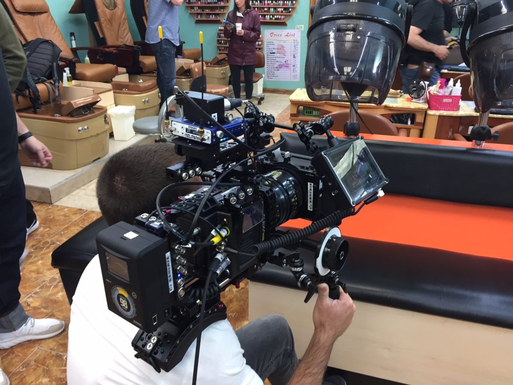 Zaxcom RX200 on ARRI Alexa on Altice Shoot for production sound track