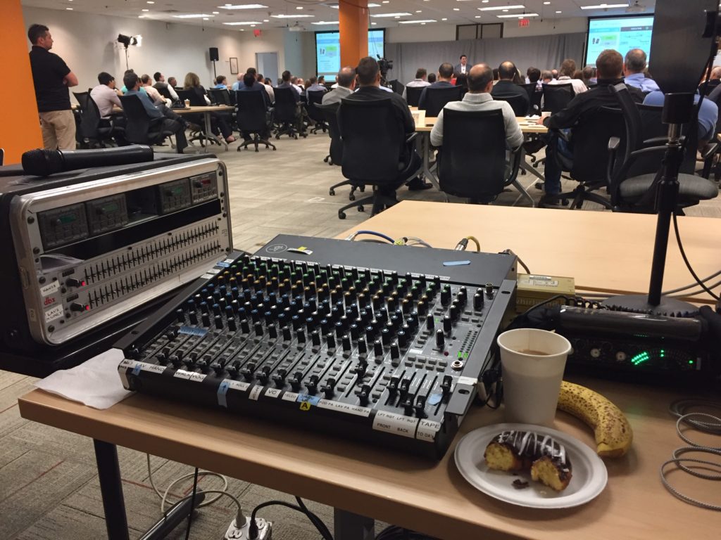 Location sound for Zebra Technologies Town Hall Webcast in Holtsville, NY