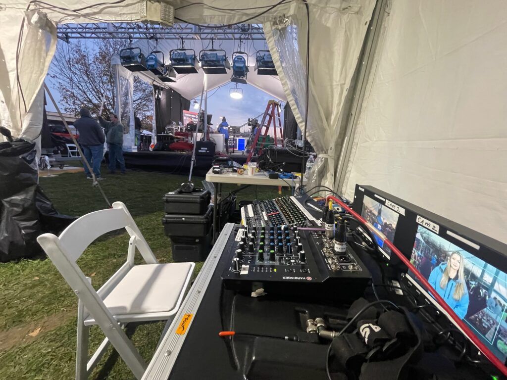 Location sound system for television show covering the 2023 NYC Marathon